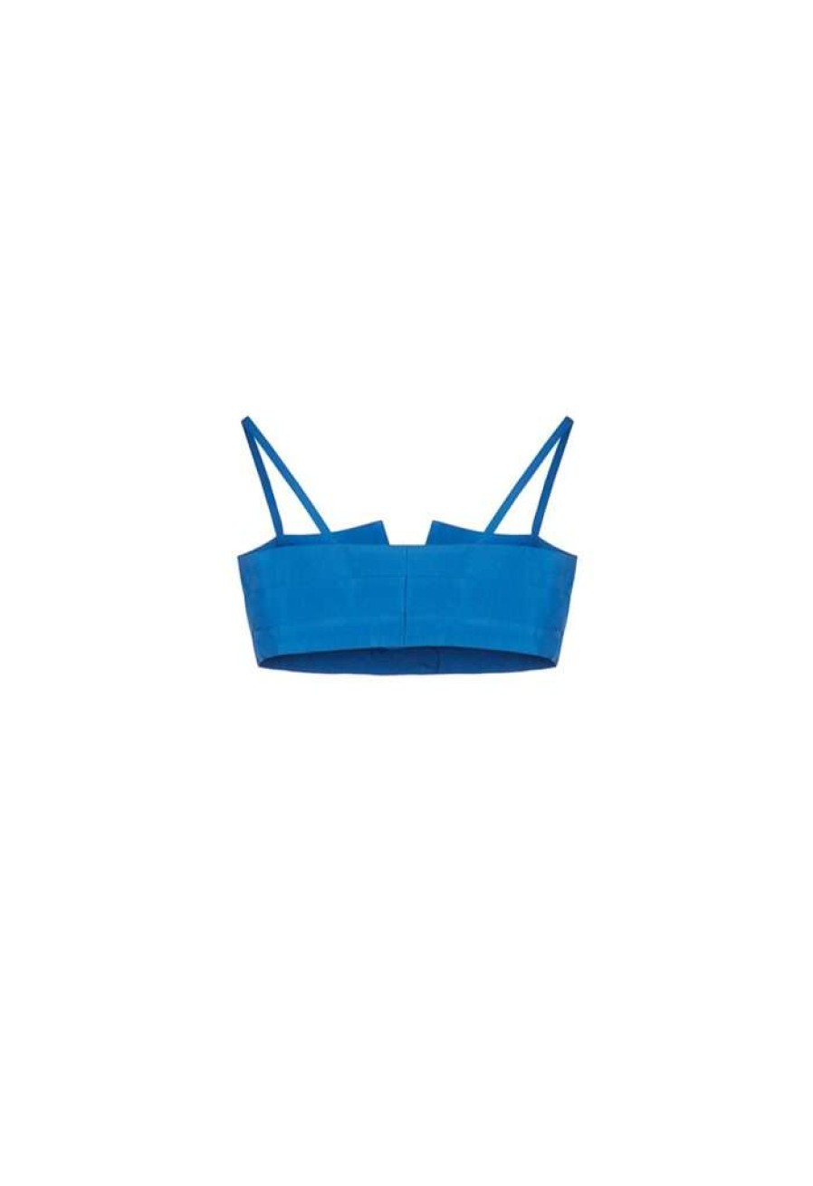 SARA ROKA Gillyna Top Doppio Colletto Bralette Blu - Sara Roka | Nuovi Arrivi